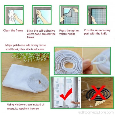 White color Window Screen Mesh Net Insect Fly Bug Mosquito Moth Door Netting